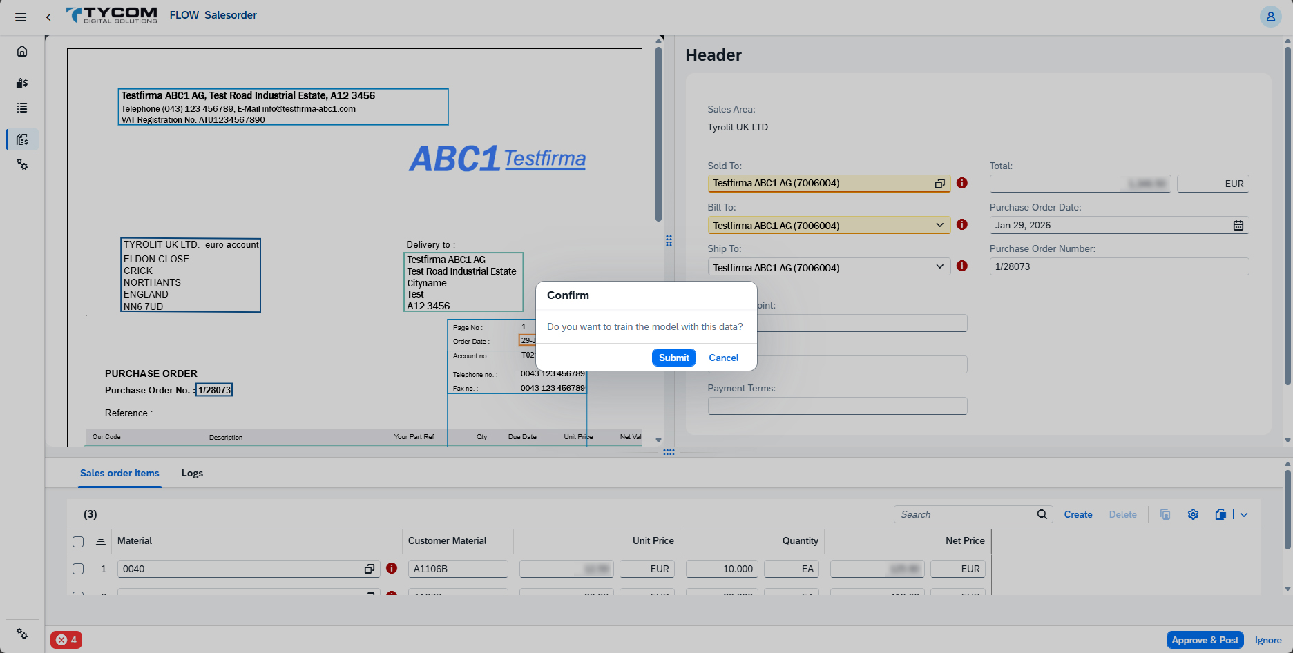 Datenzuordnung in SAP
